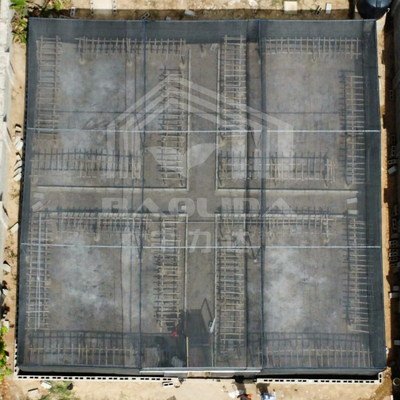 Quadro de estufa retangular de aço de baixo preço com rede de sombra para áreas tropicais