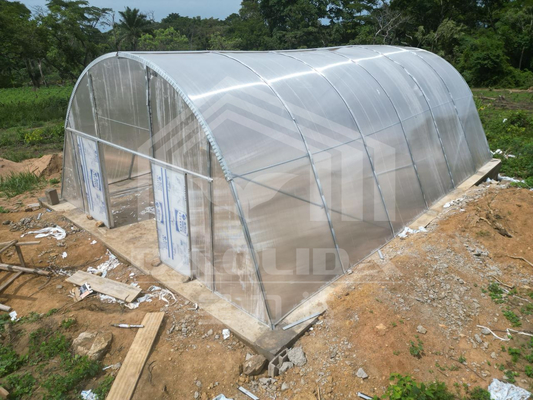 Estufas de policarbonato facilmente montadas para secagem eficiente de plantas com proteção personalizada e proteção UV