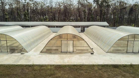 Aquecedor solar de policarbonato protegido UV personalizado Estufas com sistema de sombreamento interno e externo
