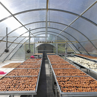 Estufas de secagem solar de policarbonato personalizadas com proteção UV para secagem de plantas e alimentos
