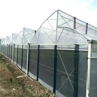 Tubo de aço galvanizado a quente Casa de estufa Casa de estufa de plástico de serradura multi-span