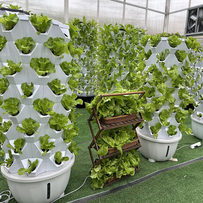 65L 8 camada 64 buracos torre de crescimento hidropônico automático