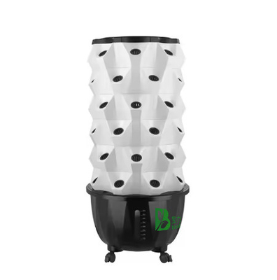 65L 6 camada 48 buracos de planta Sistema de gotejamento de torre hidropônica Personalize o número de camadas para eficiência
