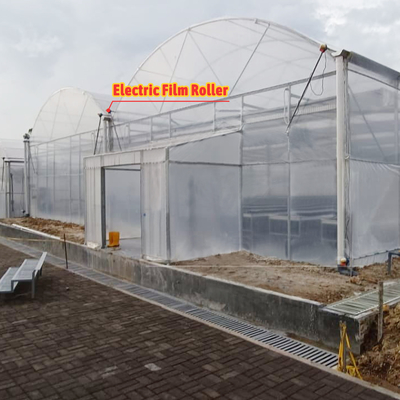 Casa de cultivo de flores e vegetais Quonset Hut Conservatório Casa de cultivo Garrafas de água grandes estufas com ventilação no telhado