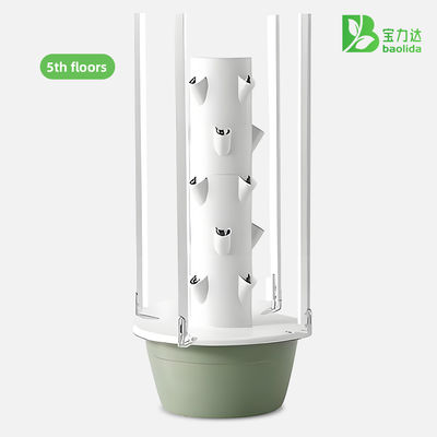 Lâmpadas de cultivo LED de cultivo vertical Torre hidropônica 30L 5 camadas de cultivo hidropônico