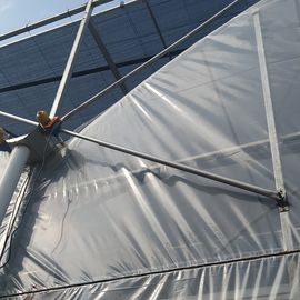 Estufa clara galvanizada do período do sistema de ventilação do filme do PE da estrutura de aço multi